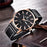 New Black Casual Fashion Simple Men's Watch Analog Quartz Waterproof Luxury Leather Strap Men Elegant Watch