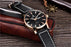 New Black Casual Fashion Simple Men's Watch Analog Quartz Waterproof Luxury Leather Strap Men Elegant Watch