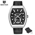 New Quartz Business Mens Luxury Watch Classic Retro Rectangle Analog Waterproof Fashion Leather Strap Wrist Watch