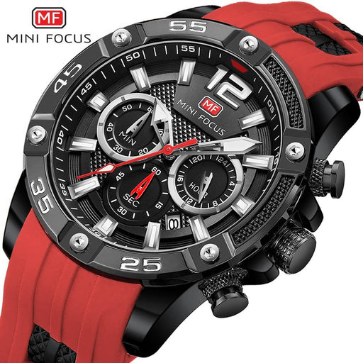 New Fashion Sport Mens Watches Waterproof Silicon Strap Wrist Watch Multifunctional Luminous Hands For Men