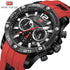 New Fashion Sport Mens Watches Waterproof Silicon Strap Wrist Watch Multifunctional Luminous Hands For Men