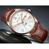 Luxury Black Men Watches Elegant Leather Strap Waterproof And Scratch Resistant Sports Wrist Watch For Mens