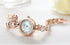 Charming Women Fashion Crystal Watch Elegant Shape Bracelet Strap Luxury Design Quartz Waterproof Womens Wrist Watch