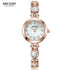 Charming Women Fashion Crystal Watch Elegant Shape Bracelet Strap Luxury Design Quartz Waterproof Womens Wrist Watch