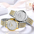 New Women Fashion Watches Luxury Quartz Waterproof Wrist Watch Gold Stainless Steel Mesh Elegant Design For Women