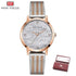 New Women Fashion Watches Luxury Quartz Waterproof Wrist Watch Gold Stainless Steel Mesh Elegant Design For Women