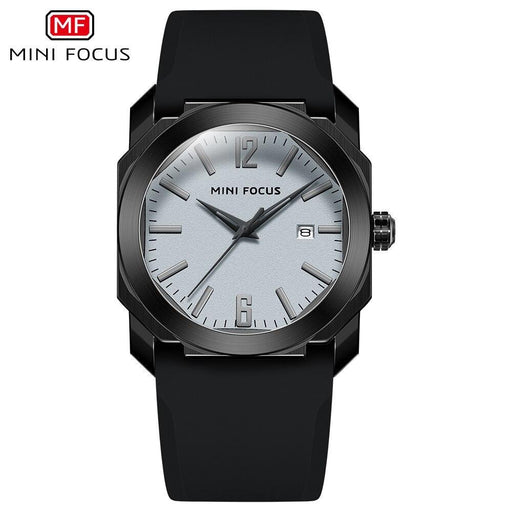 Classic Sport Men's Watch Fashion Round Waterprof Quartz Wrist Watch Elegant Silicone Strap Stylish Design