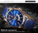 Elegant Black Quartz Men's Watch Fashion Leather Strap Luxury Calendar Design Luminous Analog Unique Design Wristwatches