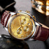 Men's Elegant Watch With Chronometers And Leather Belts  Business Style Perfect Gift Excellent Look