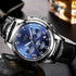 Men's Elegant Watch With Chronometers And Leather Belts  Business Style Perfect Gift Excellent Look