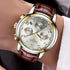 Men's Elegant Watch With Chronometers And Leather Belts  Business Style Perfect Gift Excellent Look