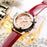 White Luxury New Womens Watch Fashion Leather Strap Shiny Design Waterproof Quartz Luminous Hands Wrist Watch