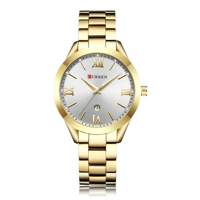 Women's Waterproof Elegant Classic Watch With Big Numerals And Date Display Luxury Wristwatch Excellent Gift