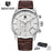 Luxury Steel Sports Men's Watches Business Design Leather Band Wrist Watch Military Quartz