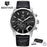 Luxury Steel Sports Men's Watches Business Design Leather Band Wrist Watch Military Quartz