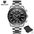 New 2021 Men Silver Blue Watch Business Analog Chronogragh Full Steel Luxury Casual Male Waterproof Sports Design Watches