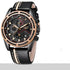 Waterproof Men's Sports  Watch With Leather Transparent Belts, Chronometers Day View Perfect Gift