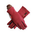 Red Winter Warm One Size Touch Screen Glove Female Fur Thick Driving Comfortable Gloves For Autumn - STEVVEX Fashion - 717, autumn gloves, black gloves, colorful gloves, comfortable gloves, cute gloves, driving gloves, elegant gloves, fashionable gloves, female gloves, glove, gloves, red gloves, touch screen gloves, warm gloves, winter gloves, women gloves - Stevvex.com