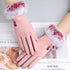 Red Winter Warm One Size Touch Screen Glove Female Fur Thick Driving Comfortable Gloves For Autumn - STEVVEX Fashion - 717, autumn gloves, black gloves, colorful gloves, comfortable gloves, cute gloves, driving gloves, elegant gloves, fashionable gloves, female gloves, glove, gloves, red gloves, touch screen gloves, warm gloves, winter gloves, women gloves - Stevvex.com