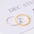 Resizable Modern Elegant Luxury Gold and Silver Women New Simple Elegant 925 sterling Silver Square Zircon Adjustable