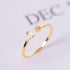 Resizable Modern Elegant Luxury Gold and Silver Women New Simple Elegant 925 sterling Silver Square Zircon Adjustable