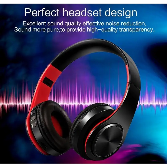 Retro Stereo Earphones Bluetooth Headphone Music Headset FM And Support SD Card With Mic And Volume Control Wireless