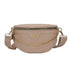 Retro Waist Bag PU Leather Fanny Pack Purse Leather with Gold Chain Strap Stylish New Design Waist Pack Women Belt Bag