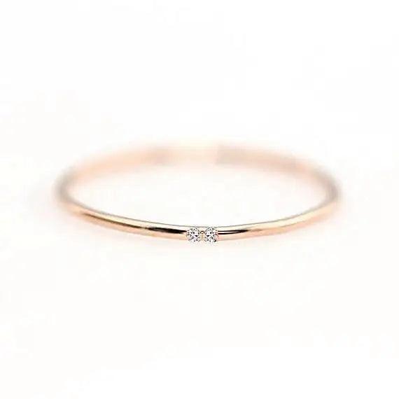 Rings For Women Micro-inserts Cubic Zirconia Thin Finger Ring Fashion Jewelry Ring - STEVVEX Jewelry - bridal accessories, bridal fashion, jewelry, micro inserts cubic zirconia, rings, thin finger rings, women accessories, women fashion - Stevvex.com