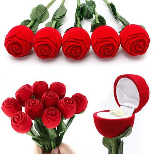 Romantic Red Rose Love Heart Wedding Ring Box Elegant Cases Earring Necklace Jewelry Gift Box Case - STEVVEX Gadgets - 744, box for ring, cute ring box, elegant gift box, flower ring box, flower ring box holder, gift box, gift box case, jewelry box, jewelry gift box, jewelry gift box case, luxury gift box case, luxury jewelry box, red gift box, red gift box case, ring box, romantic gift box, rose gift box case, rose ring box - Stevvex.com