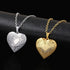 Romantic Women Gold Heart Locket Pendants Necklaces Photo Frame Valentine Lovers Excellent Gift Jewelry - STEVVEX Jewelry - 723, couple necklace, girlfriend necklace, heart locket necklace, jewelry, love heart necklace, love necklace, lovers necklace, luxury jewelry, luxury necklace, necklace, necklace for women, necklaces, pendant, photo frame necklace, unique necklace, valentine gift, women necklace - Stevvex.com