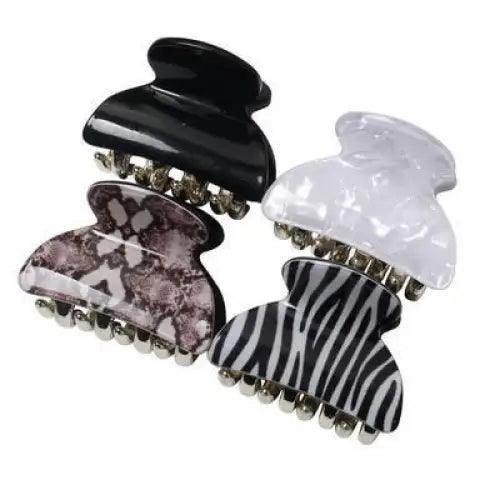 Shiny Acrylic Small Metal Color Hair Claws For Women Classic Plastic No - Slip Grip Cute Hair Clip Hair Accessories - 7