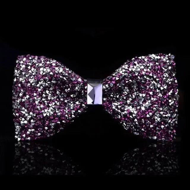 Shiny Butterfly Men Bowtie Sparkling Wedding Bridegroom Bow Ties Adjustable Length Party Bowties - 6 - STIL4444UUUUU