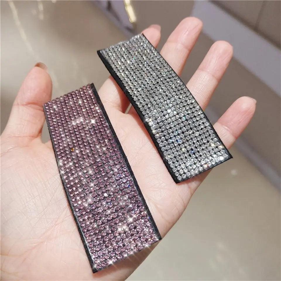 Shiny Luxury Full Crystal Long Rectangle Women Hair Clip Fashion Square Beautiful Hairpin Elegant Wedding Hairpins Hair