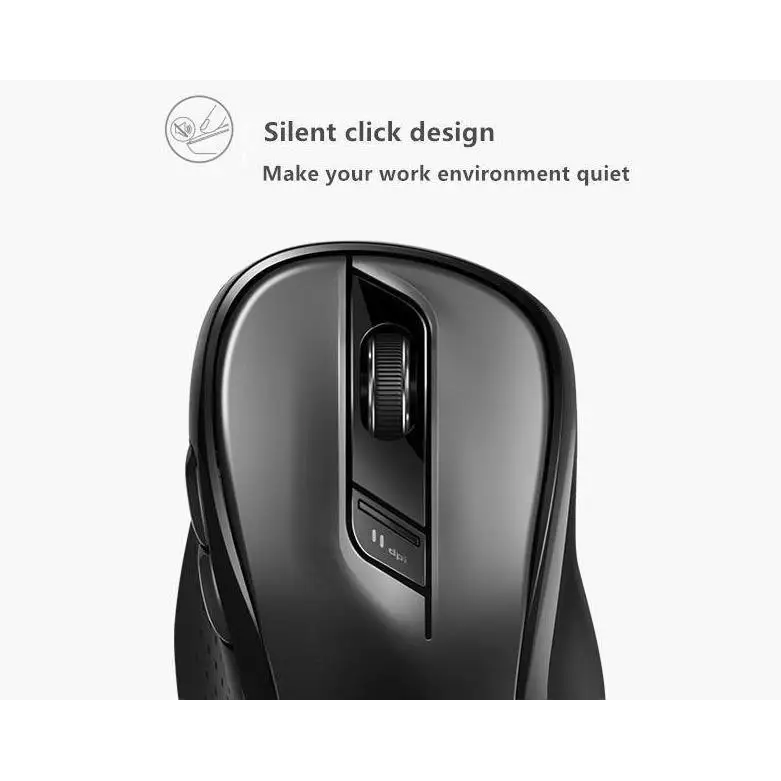 Silent Laptop Wireless Mouse Adjustable DPI Stylish Easy Switch Bluetooth 2.4GHz Mouse For Computer - STIL8590UEUII