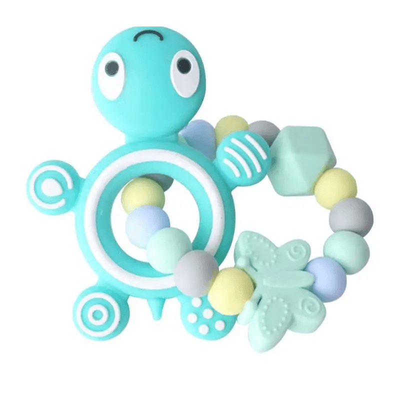 Silicone Baby Teethers Turtle 1PC Food Grade Animal Silicone Tiny Rod Children's Goods Nurse Gift Baby Teether Toys Bite Bites - STEVVEX Baby - baby dental care, baby items, baby teeth soothers, baby teether, gift for baby shower, gifts for new borns, infant products, infant toys, infants care products, silicon teether baby, silicone teether animal, toddler products - Stevvex.com