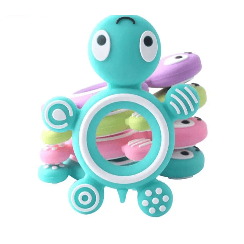 Silicone Baby Teethers Turtle 1PC Food Grade Animal Silicone Tiny Rod Children's Goods Nurse Gift Baby Teether Toys Bite Bites - STEVVEX Baby - baby dental care, baby items, baby teeth soothers, baby teether, gift for baby shower, gifts for new borns, infant products, infant toys, infants care products, silicon teether baby, silicone teether animal, toddler products - Stevvex.com