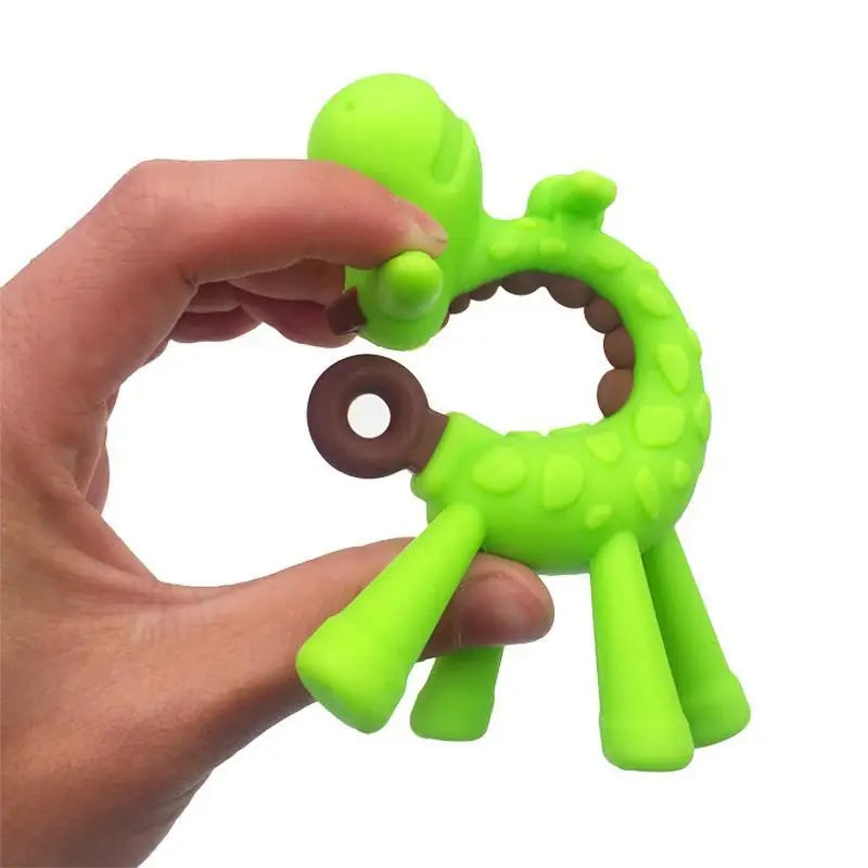 Silicone Cartoon Monkey Toddler Molar Teeth Pain Relief Tool Kids Teether Teething Beads Baby Shower Gift - STEVVEX Baby - baby, baby care, baby care products, baby dental care, baby pacifier, baby teeth pain reliever, baby teether, gifts baby, gifts for new born baby, gifts for new parents, infant toys, teething, toddler toys, toys - Stevvex.com