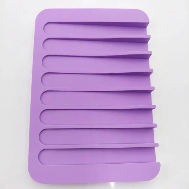 Silicone Soap Holder Flexible Soap Dish Plate Holder Tray Soapbox Container Storage For Bathroom Kitchen Soap Dish