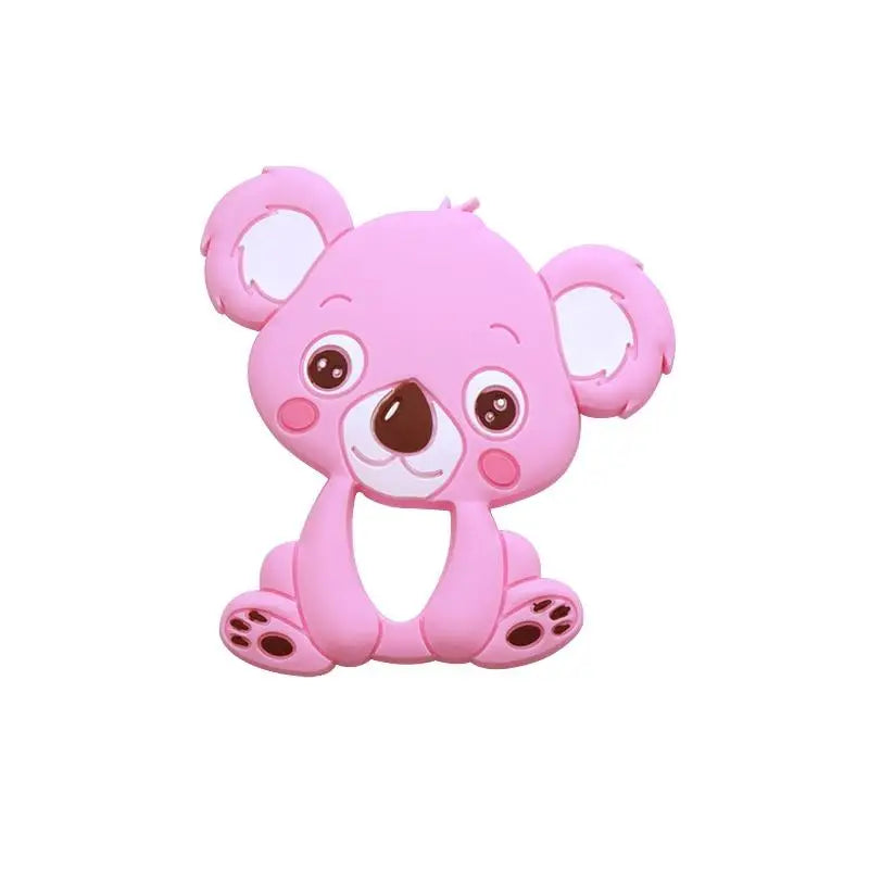 Silicone Teether Animal Koala Baby Teether Pendant Food Grade BPA Free Baby Teething Chew Charms Silicone Beads Toy - STEVVEX Baby - baby, baby care products, baby dental care, baby gifts, baby infant products, baby items, baby teeth soothers, baby teether, baby teething, gifts for new born, gifts for new parents, theeter, toddlers toys - Stevvex.com