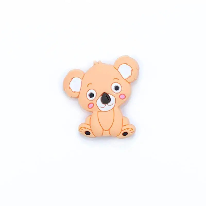 Silicone Teether Animal Koala Baby Teether Pendant Food Grade BPA Free Baby Teething Chew Charms Silicone Beads Toy - STEVVEX Baby - baby, baby care products, baby dental care, baby gifts, baby infant products, baby items, baby teeth soothers, baby teether, baby teething, gifts for new born, gifts for new parents, theeter, toddlers toys - Stevvex.com