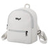 Simple And Stylish Mini Solid Backpack For Women And Girls Cute Travel Bag Trendy Student School Backpacks - White