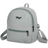 Simple And Stylish Mini Solid Backpack For Women And Girls Cute Travel Bag Trendy Student School Backpacks - Gray