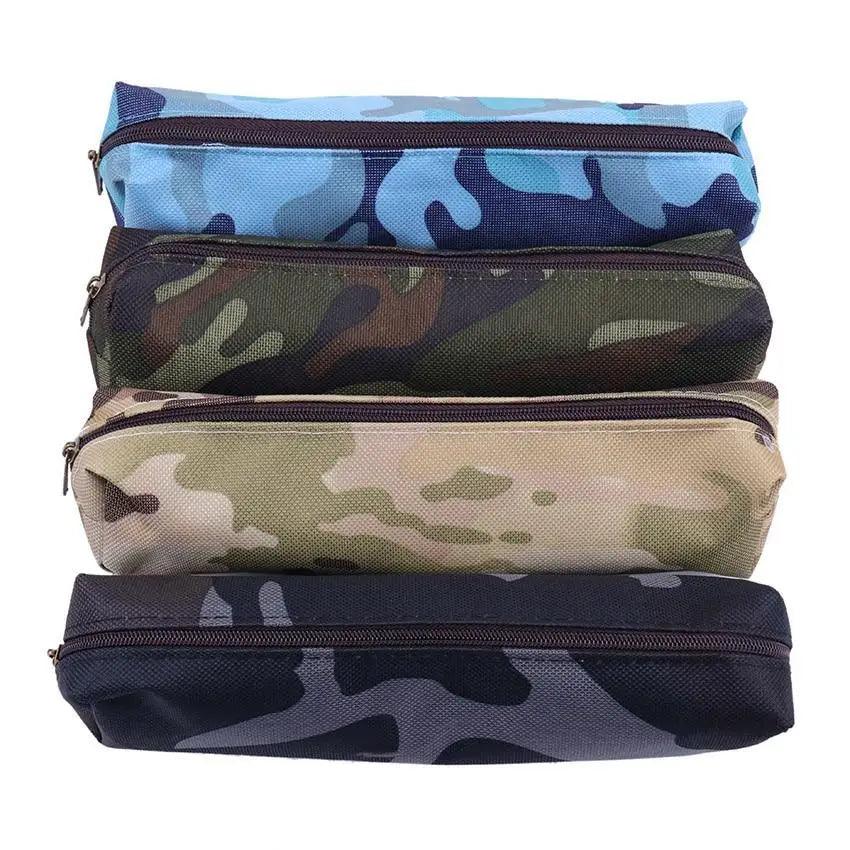 Simple Camouflage Cool Pencil Case Soft Black Pencil Holder For Boys Stylish New Design Pouch For Office And Schools