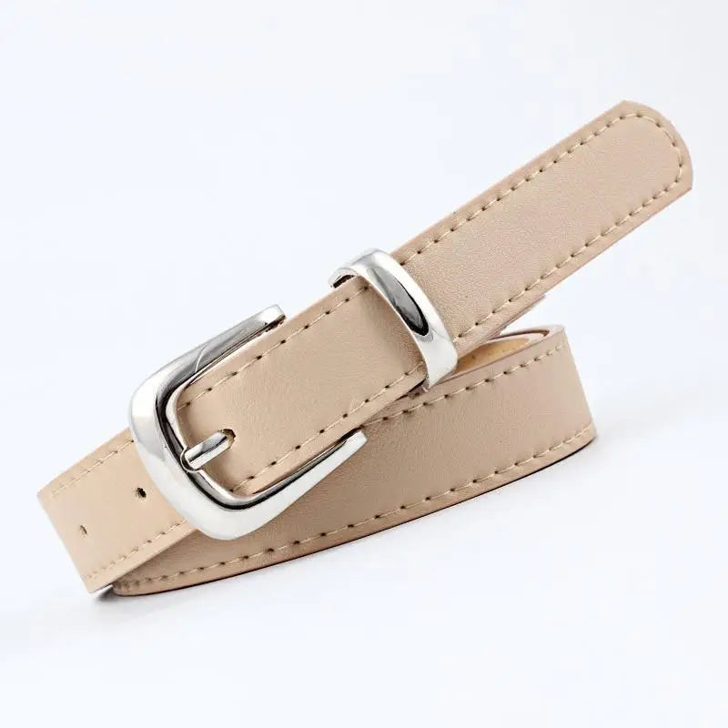 Simple Double Round Buckle PU Leather Waist Strap Vintage Design Double O-Ring Buckle Women Leather Belt For Jeans And Dresses - STEVVEX Fashion - 702, belt, belts, belts for women, buckle belt, casual belt, classic belt, elegant belt, fashion belt, ladies belt, leather strap belt, luxury belt, new design belt, PU leather belt, round buckle belt, simple belt, stylish belt, trendy belt, unique belt, waistband, waistband for women, women belts - Stevvex.com