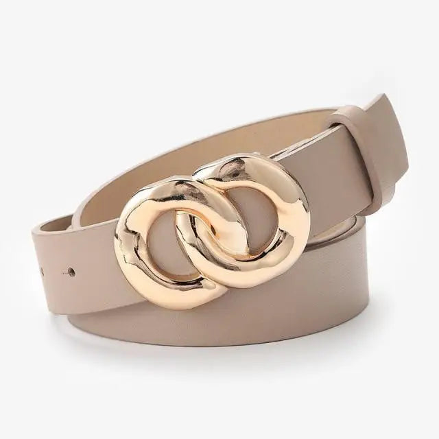 Simple Double Round Buckle PU Leather Waist Strap Vintage Design Double O-Ring Buckle Women Leather Belt For Jeans And Dresses - STEVVEX Fashion - 702, belt, belts, belts for women, buckle belt, casual belt, classic belt, elegant belt, fashion belt, ladies belt, leather strap belt, luxury belt, new design belt, PU leather belt, round buckle belt, simple belt, stylish belt, trendy belt, unique belt, waistband, waistband for women, women belts - Stevvex.com