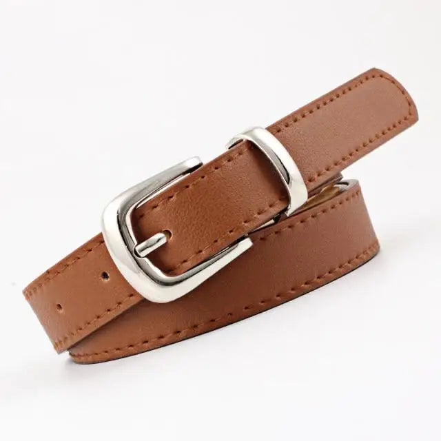 Simple Double Round Buckle PU Leather Waist Strap Vintage Design Double O-Ring Buckle Women Leather Belt For Jeans And Dresses - STEVVEX Fashion - 702, belt, belts, belts for women, buckle belt, casual belt, classic belt, elegant belt, fashion belt, ladies belt, leather strap belt, luxury belt, new design belt, PU leather belt, round buckle belt, simple belt, stylish belt, trendy belt, unique belt, waistband, waistband for women, women belts - Stevvex.com