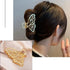 Simple Gold Geometric Metal Hair Claw Women Lightweight Modern Nonslip Big Luxury Hair Clips Women Excellent Gift - 18