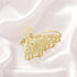 Simple Gold Geometric Metal Hair Claw Women Lightweight Modern Nonslip Big Luxury Hair Clips Women Excellent Gift - 4