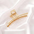 Simple Gold Geometric Metal Hair Claw Women Lightweight Modern Nonslip Big Luxury Hair Clips Women Excellent Gift - 11