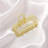 Simple Gold Geometric Metal Hair Claw Women Lightweight Modern Nonslip Big Luxury Hair Clips Women Excellent Gift - 16